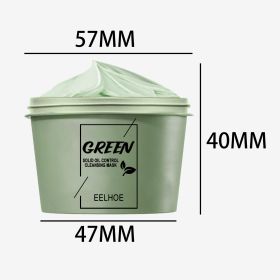EELHOE Green Tea Mud Mask, Cleansing Face Moisturizing And Hydrating Pore Cleaning Smear Mask