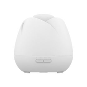 2023 New Rose Aroma Diffuser Negative Ion Diffuser Humidifier Colorful Atmosphere Lamp Aroma Diffuser (Color: White, plug: UK)